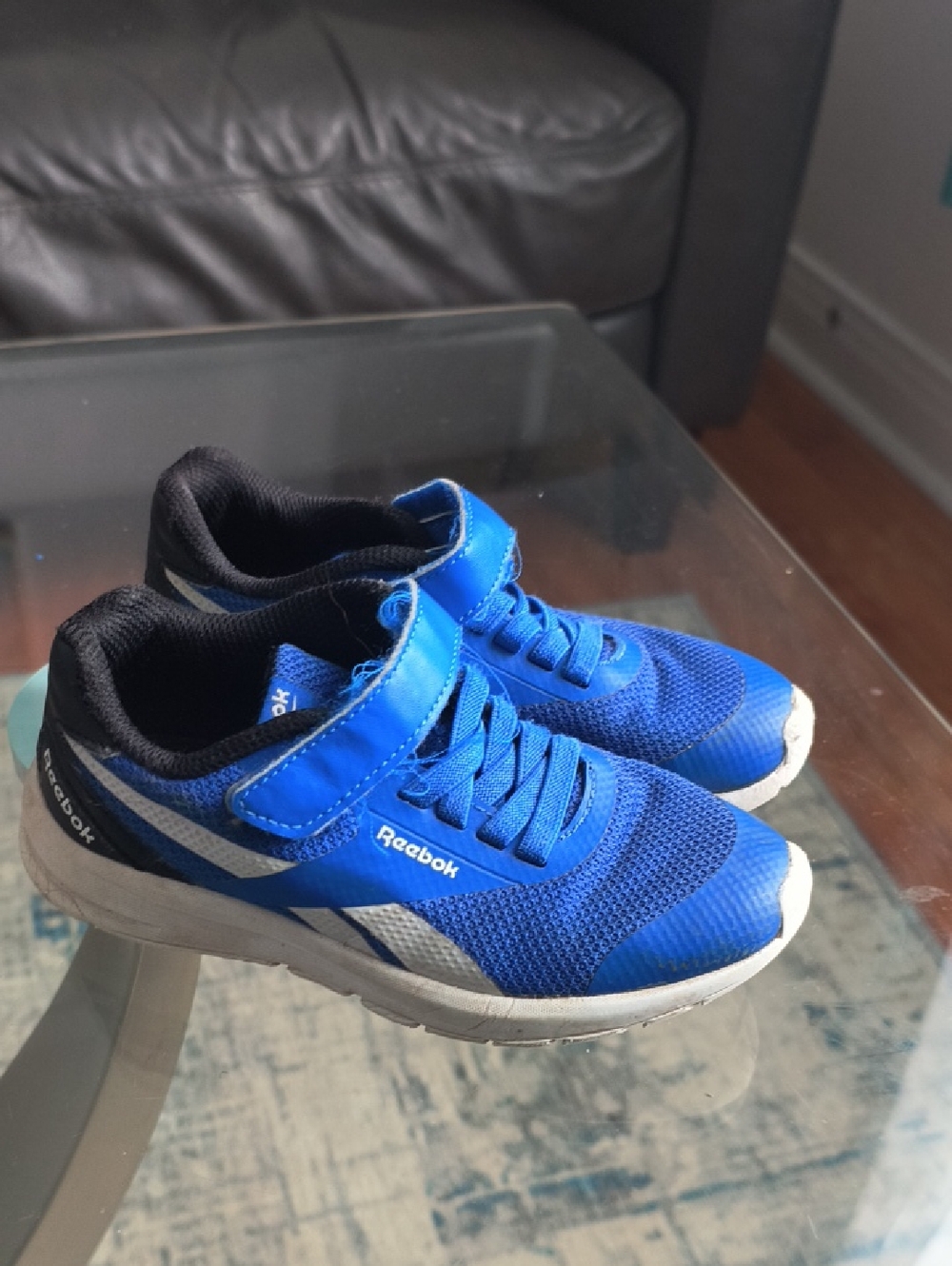 Reebok Kids Royal Blue and Black Lightweight Sneakers